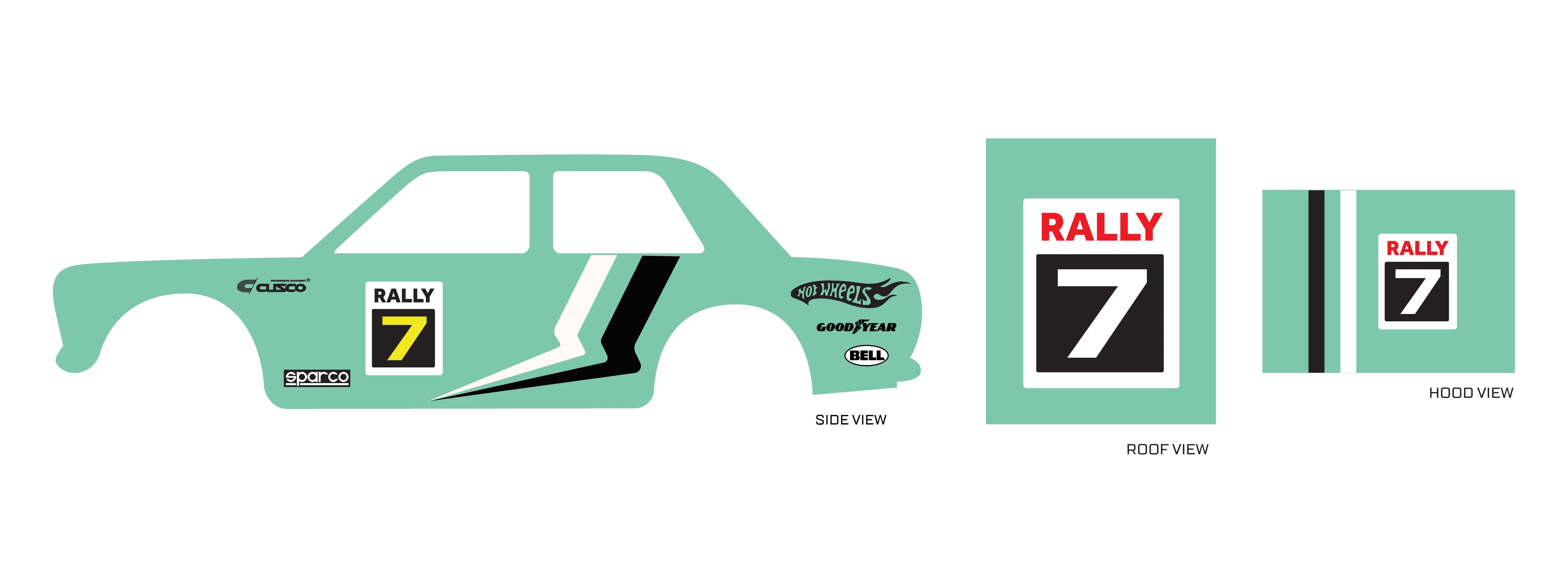 Rally 07 01 Toy car Decals – Diecast Car Sales
