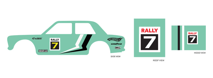 Rally 07 01 Toy car Decals