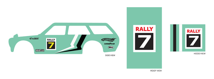 Rally 07 02 model Car Decals