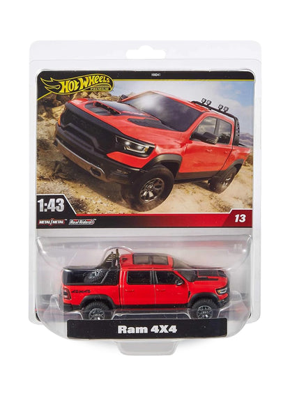 Hot Wheels Premium Singles 1:43 2024 Ram 4×4 1:43 – Flame Red