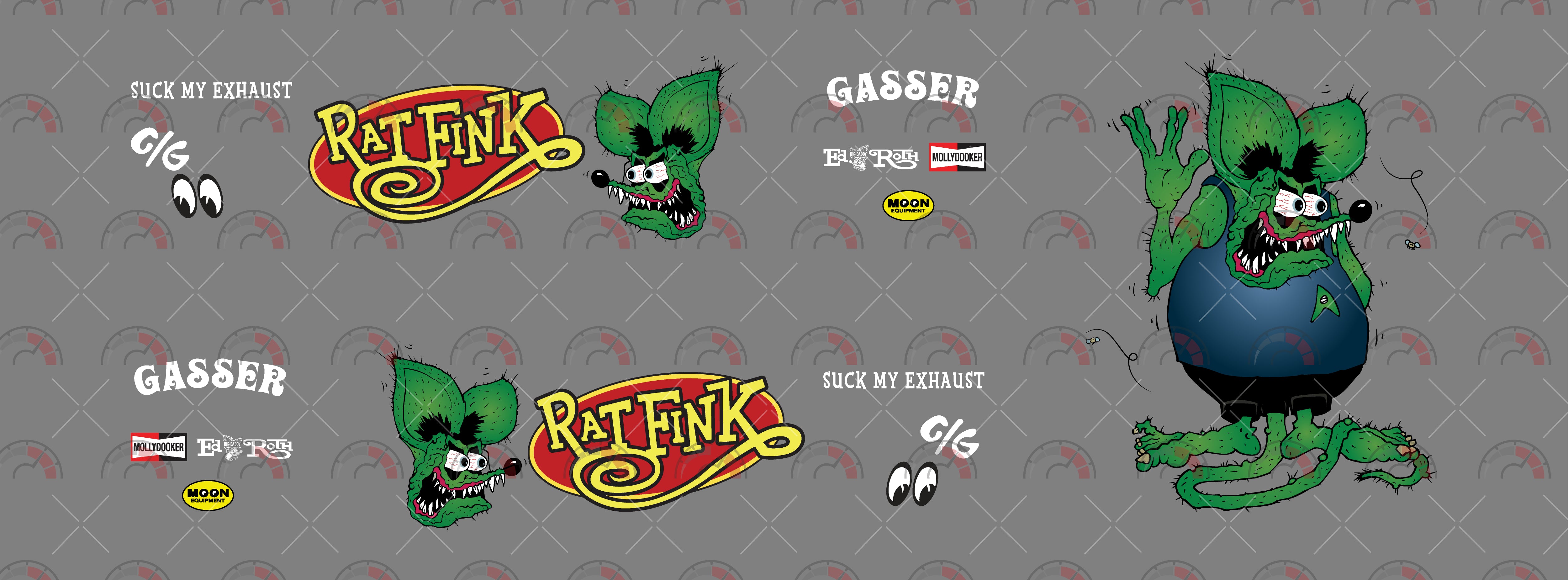 Rat Fink Spock Play Vehicle Decals