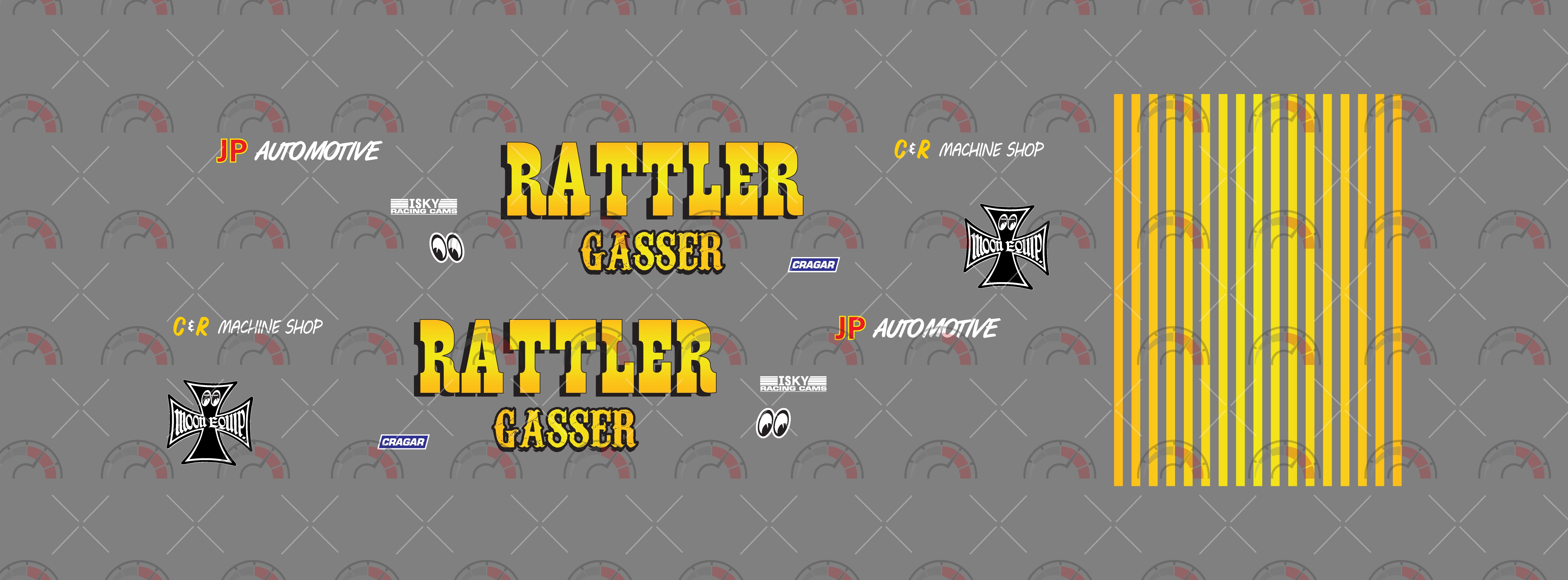 Rattler Gasser Custom Car Decals