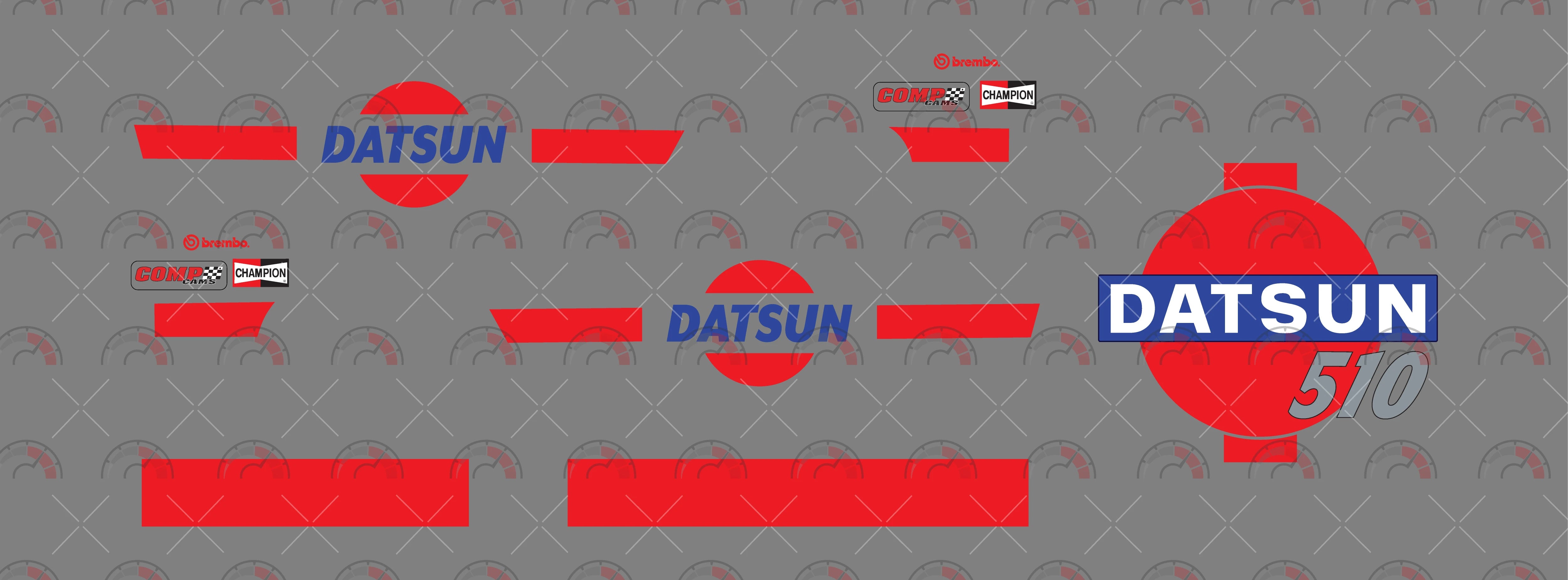 Red Lines 01 Custom Car Decals