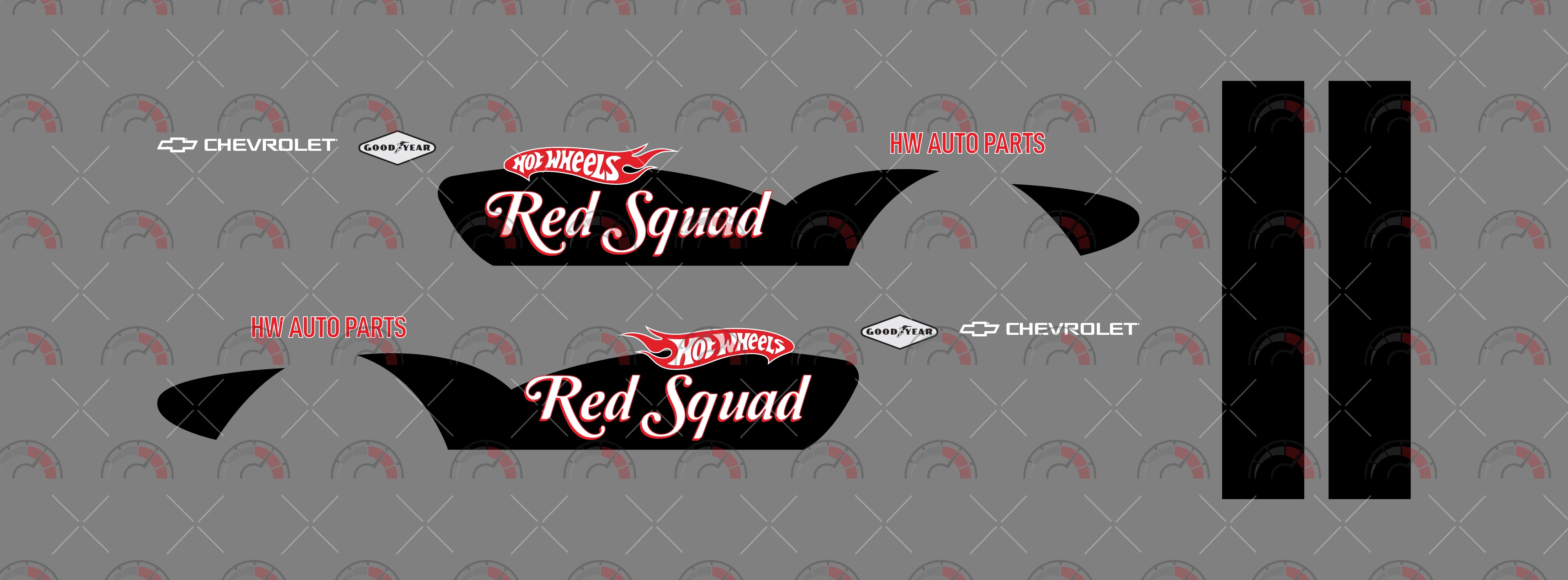 Red Squad Play Vehicle Decals