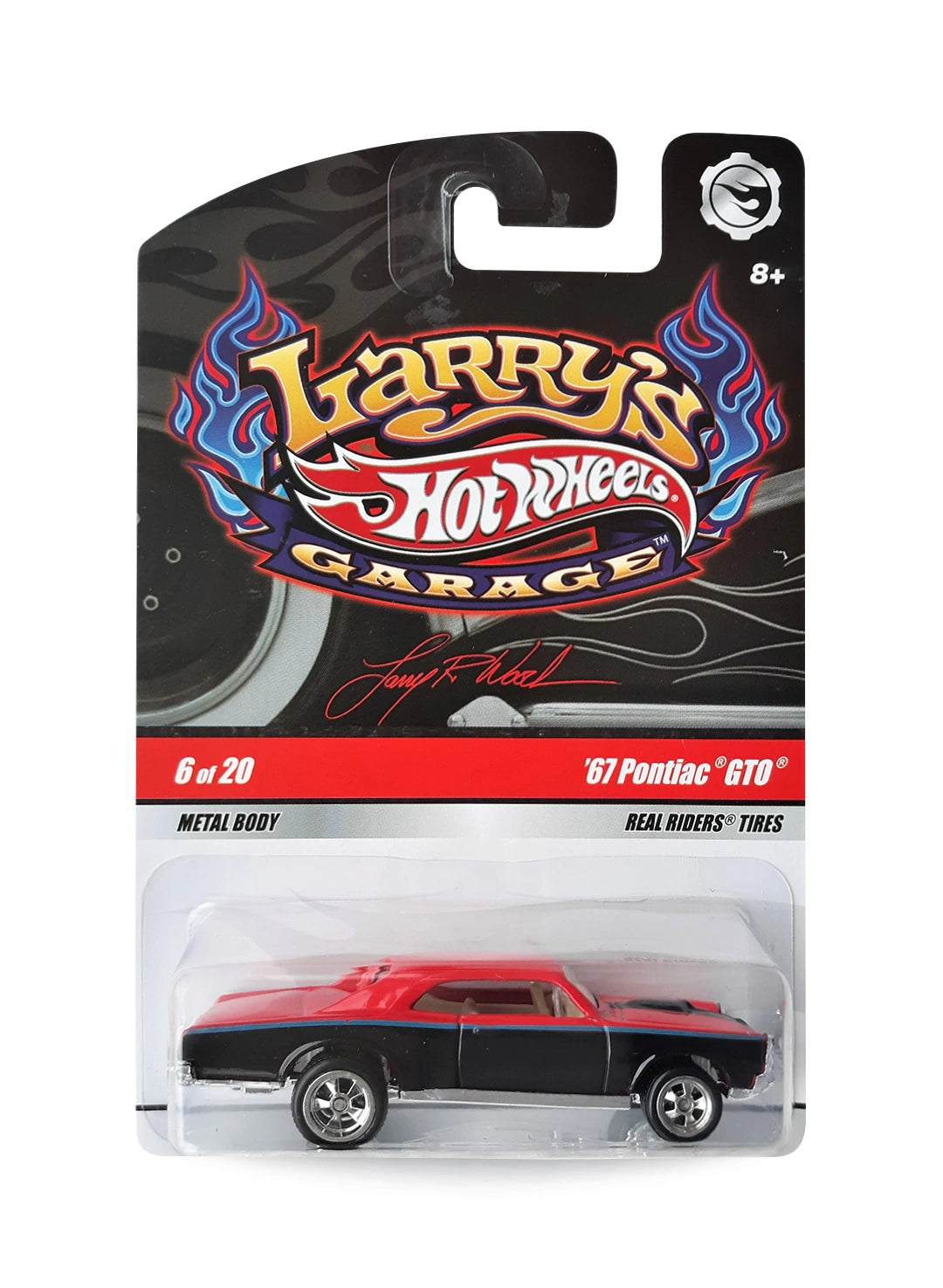 Hot Wheels Larry's Garage 2009 Pontiac '67 Pontiac GTO 1:64 – Red & Black