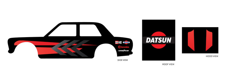 Red & Black Racer 01 Toy Vehicle Decals