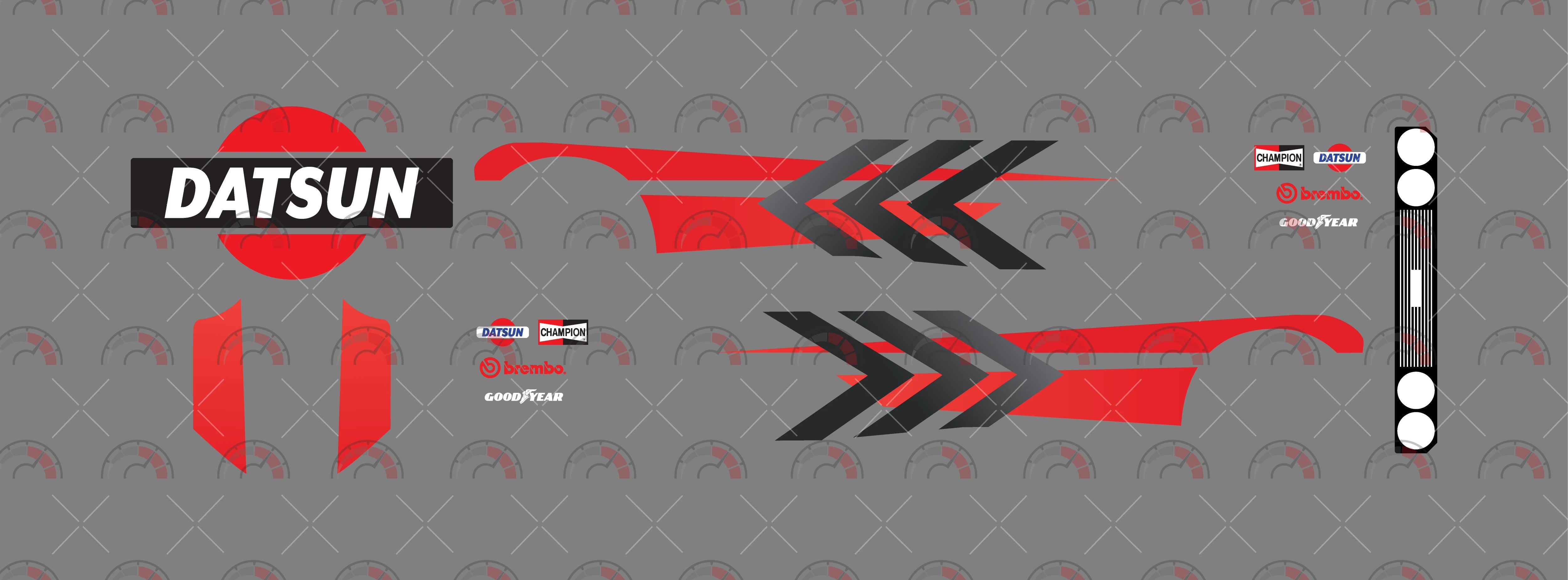 Red & Black Racer 01 Toy Vehicle Decals