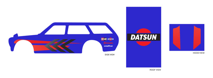 Red & Black Racer 02 Custom Car Decals