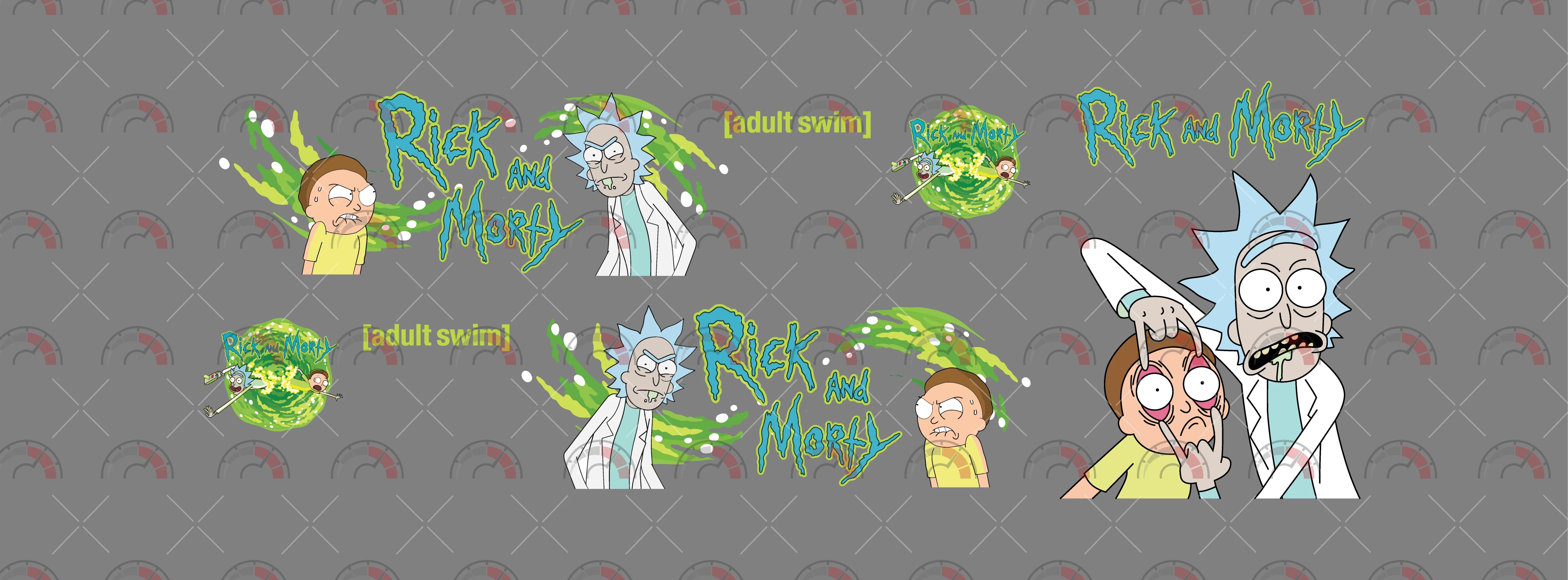 Rick and Morty Toy Vehicle Decals