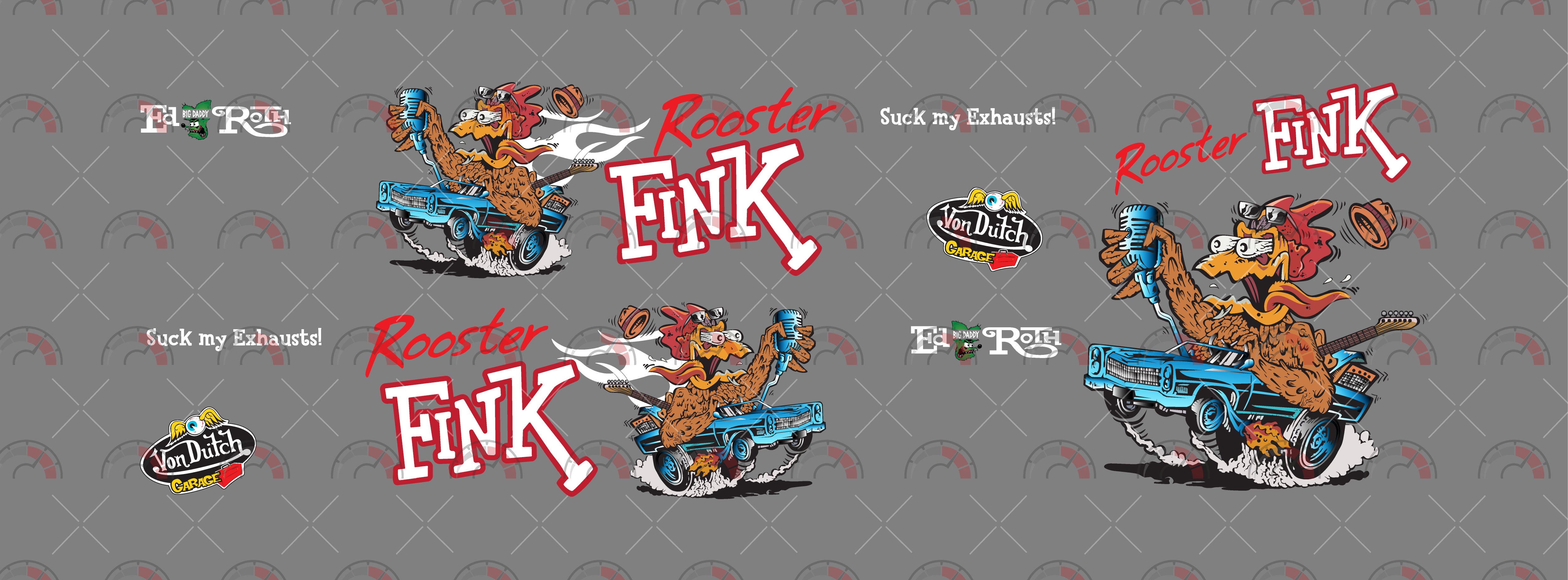 Rooster Fink Play Vehicle Decals