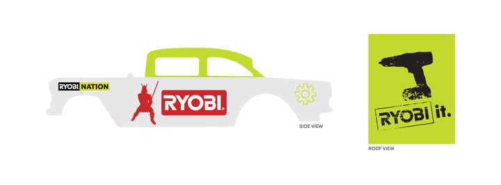 Ryobi Toy car Decals