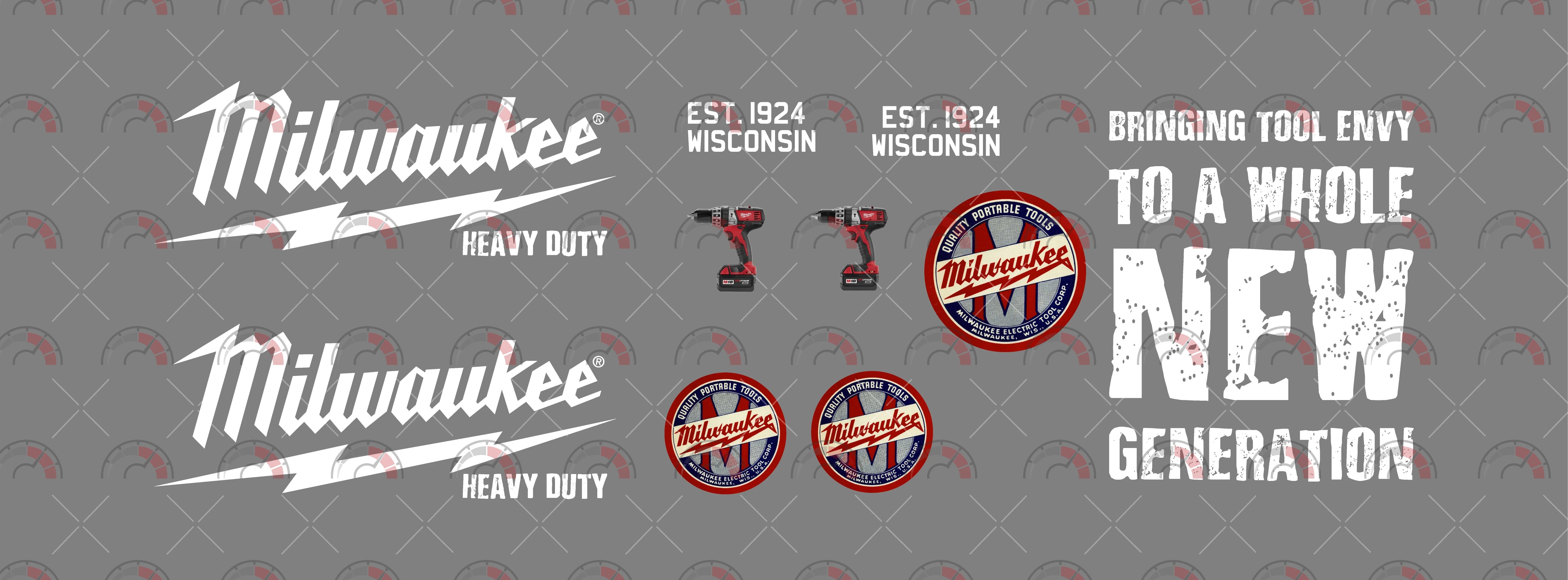 Milwaukee Toy car Decals