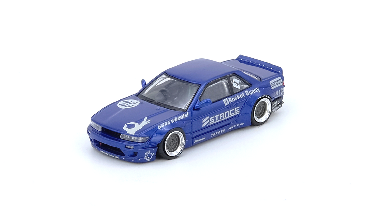 NISSAN SILVIA (S13) V2 PANDEM / ROCKET BUNNY Blue Metallic