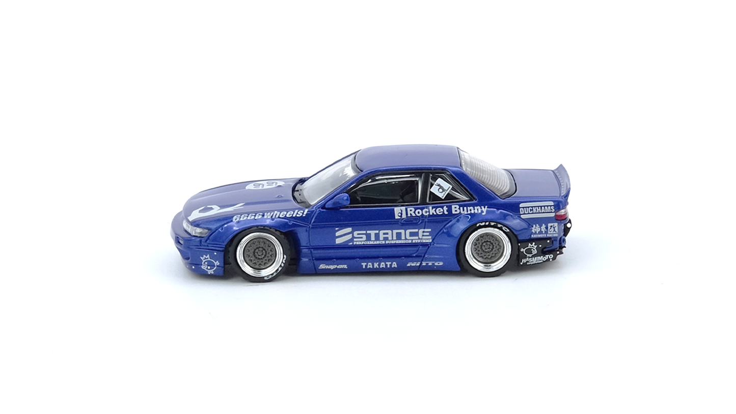 NISSAN SILVIA (S13) V2 PANDEM / ROCKET BUNNY Blue Metallic