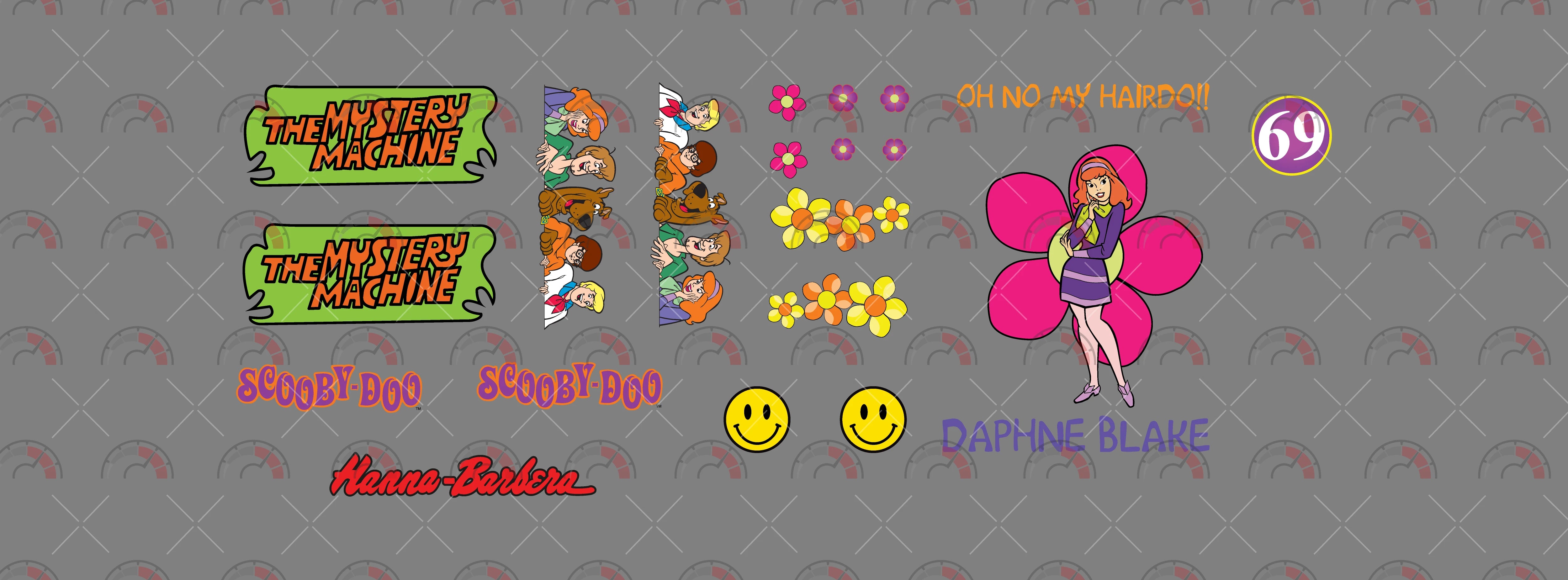 SD Daphne model Car Decals
