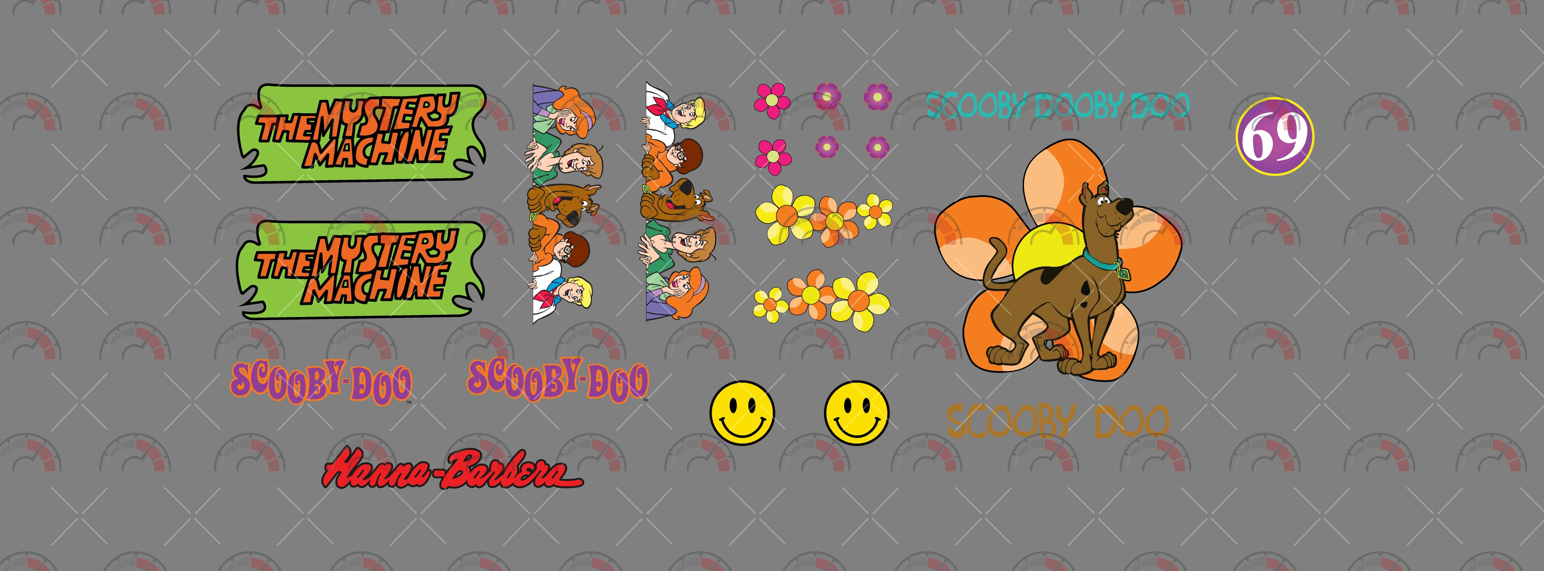 SD Scooby model Car Decals
