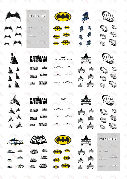 Bat Blade car decal stickers sheet