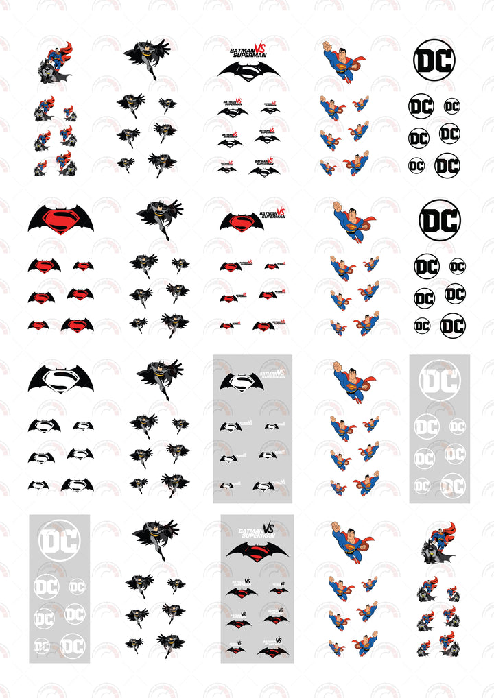 Batman vs Superman Logo 01 Play Vehicle Decals