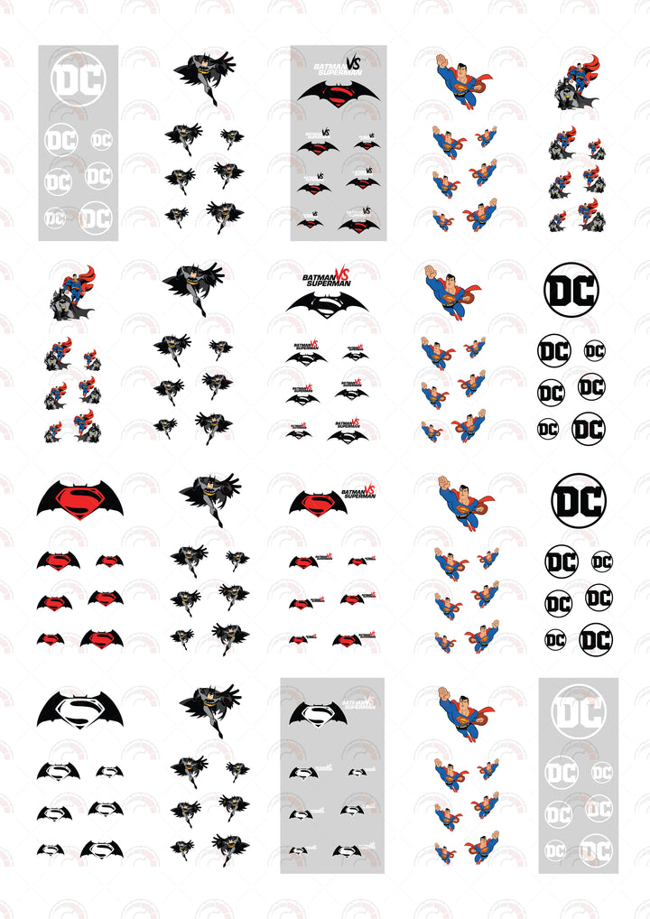 Batman vs Superman Logo 02 Play Vehicle Decals