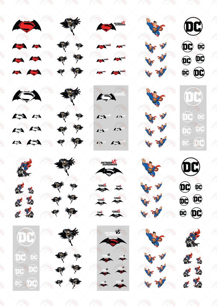 Batman vs Superman Logo 03 Custom Car Decals