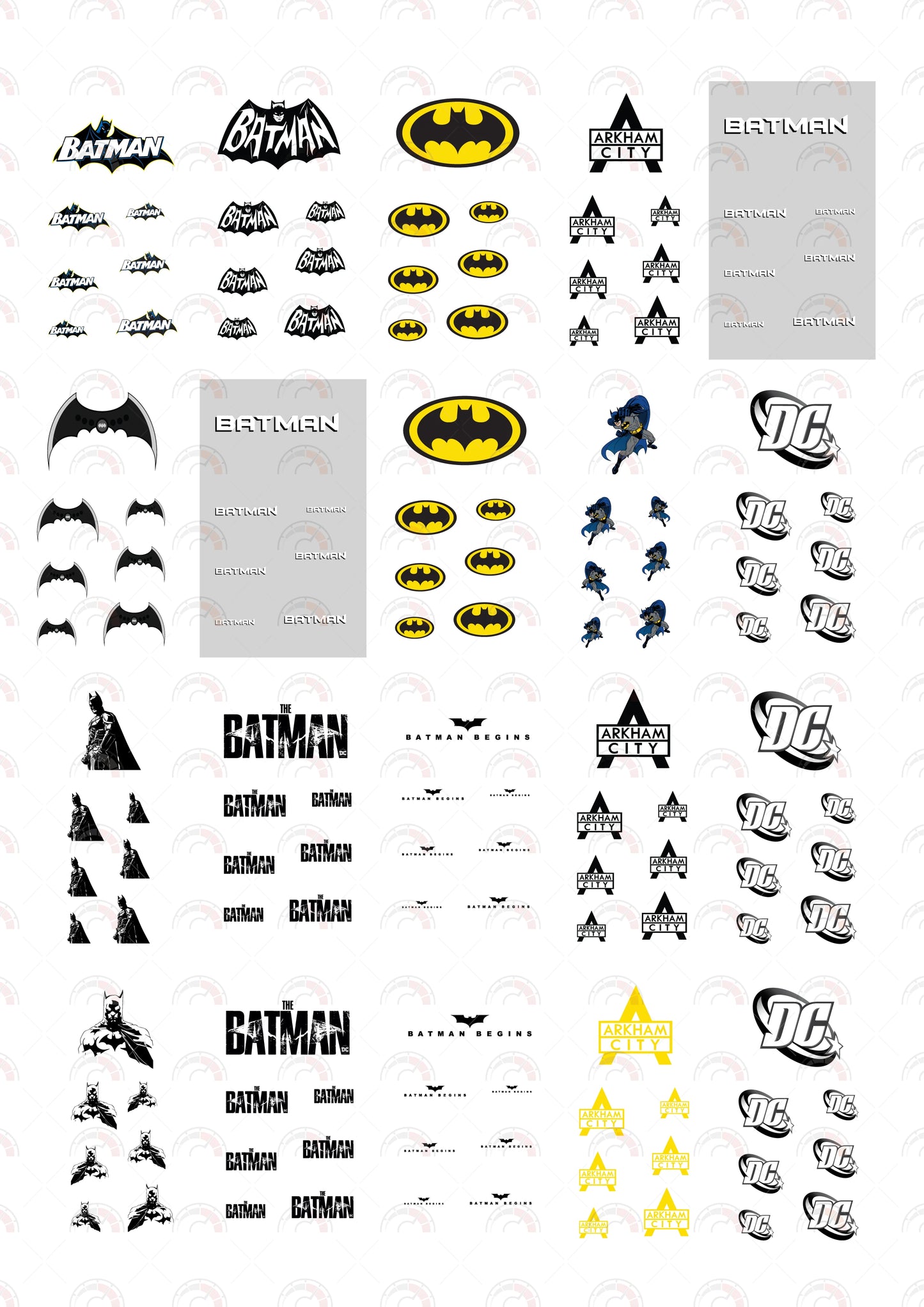 Bat in Shadow 03 Toy Car Sticker Design