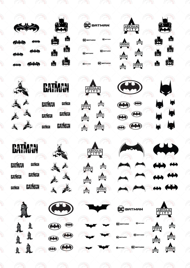 Bat Sign 2 model Car Decals