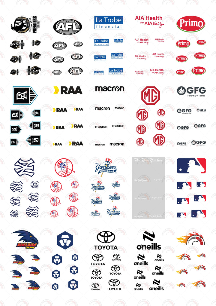 Collingwood Football Club Toy car Decals