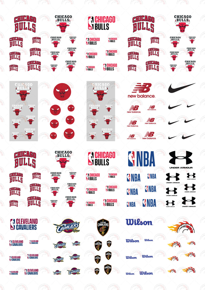 Chicago Bulls 02 Custom Model Car Decals