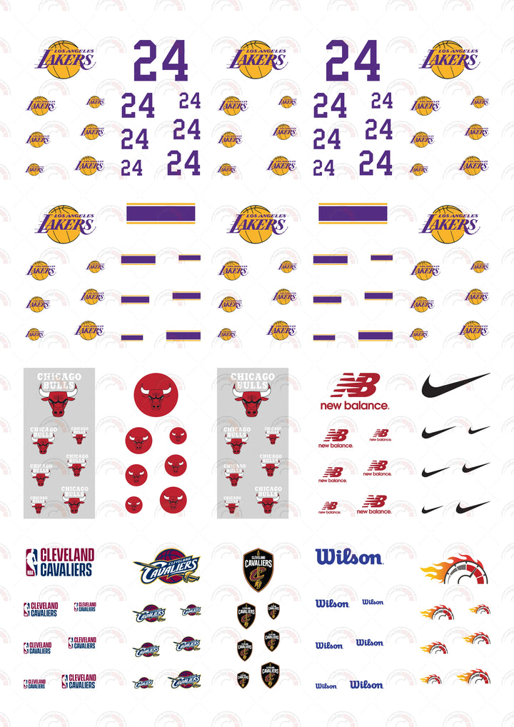 Los Angeles Lakers 03 B Toy Car Sticker