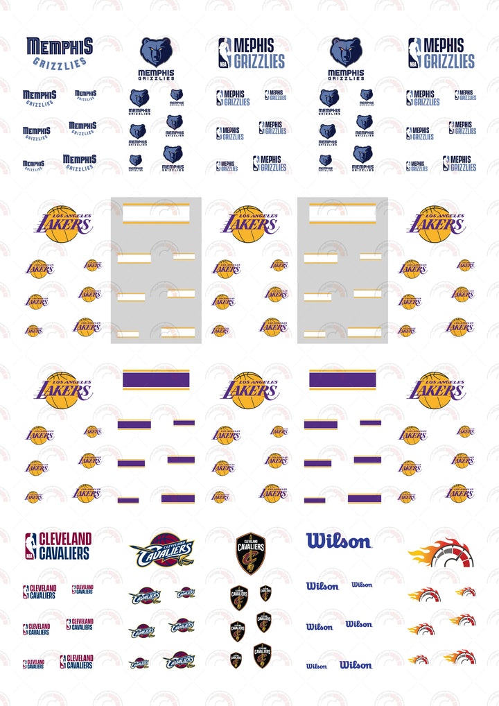 Memphis Grizzlies Toy Car Sticker Design