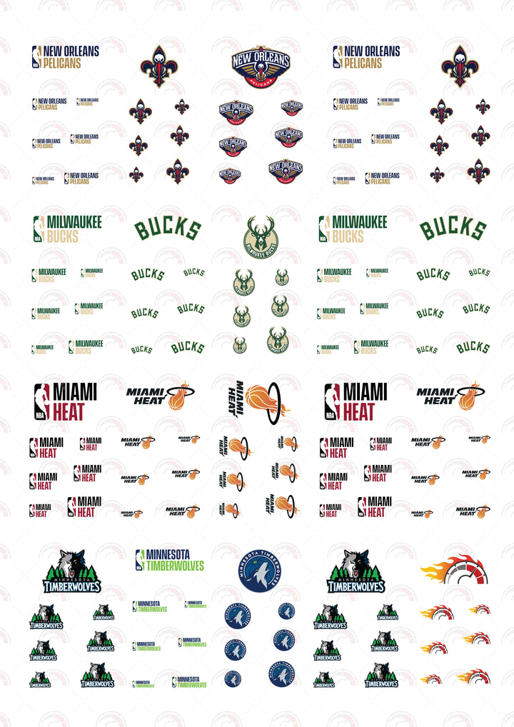 "New Orleans Pelicans" model Car Decals