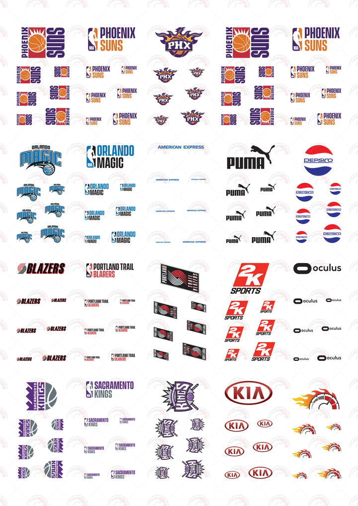 Phoenix Suns Toy car Decals