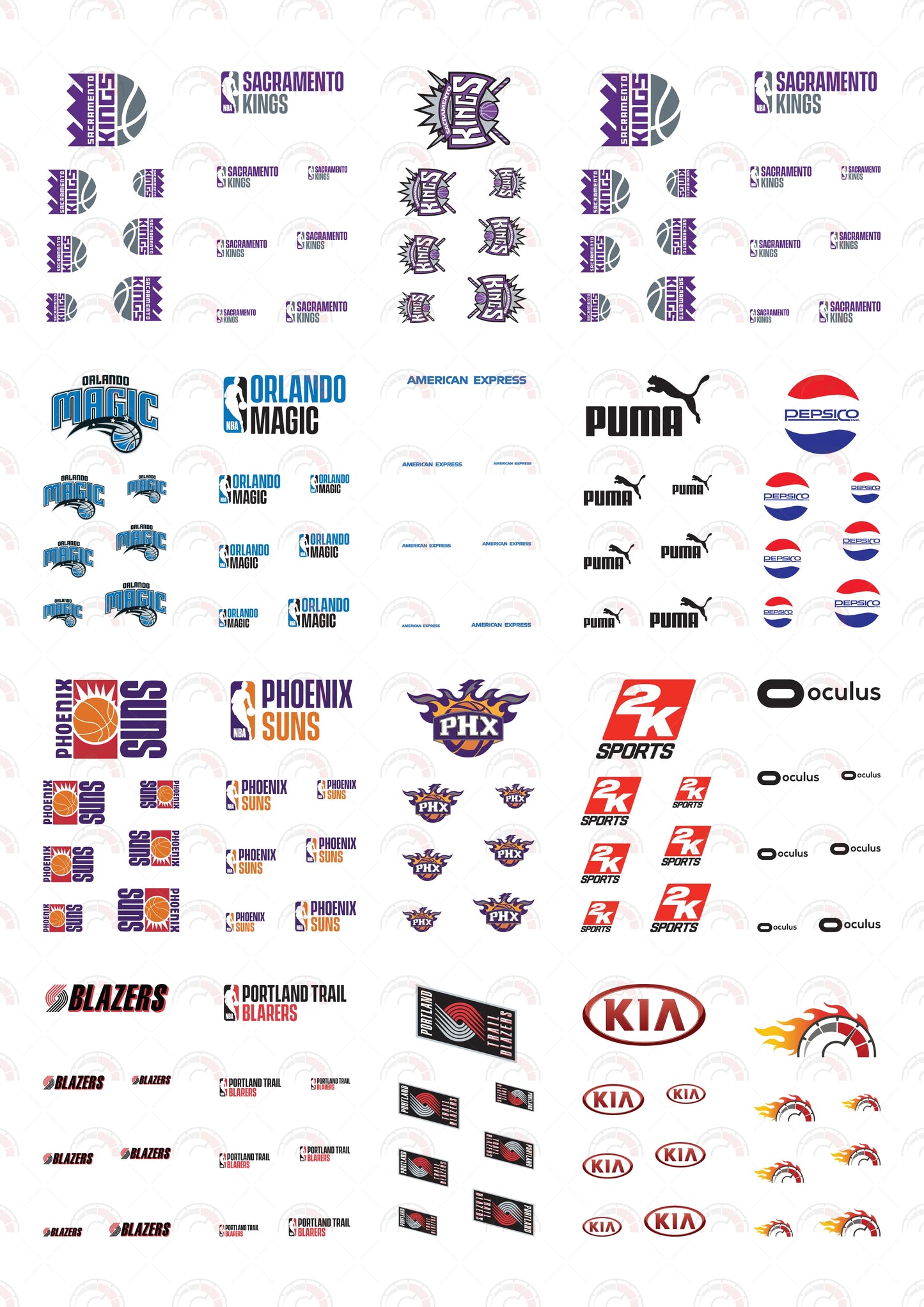 Sacramento Kings Play Vehicle Decals