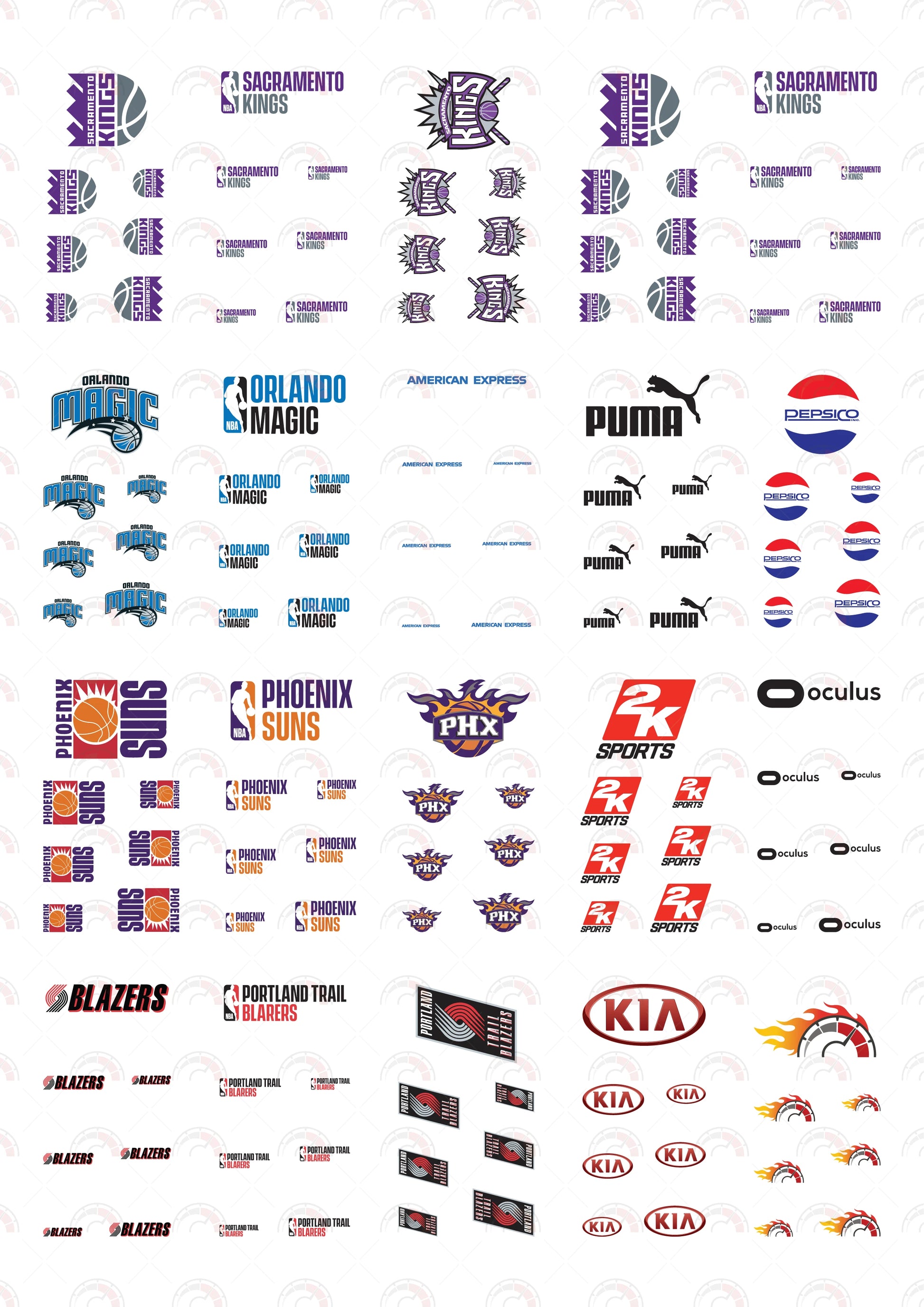 Sacramento Kings Play Vehicle Decals