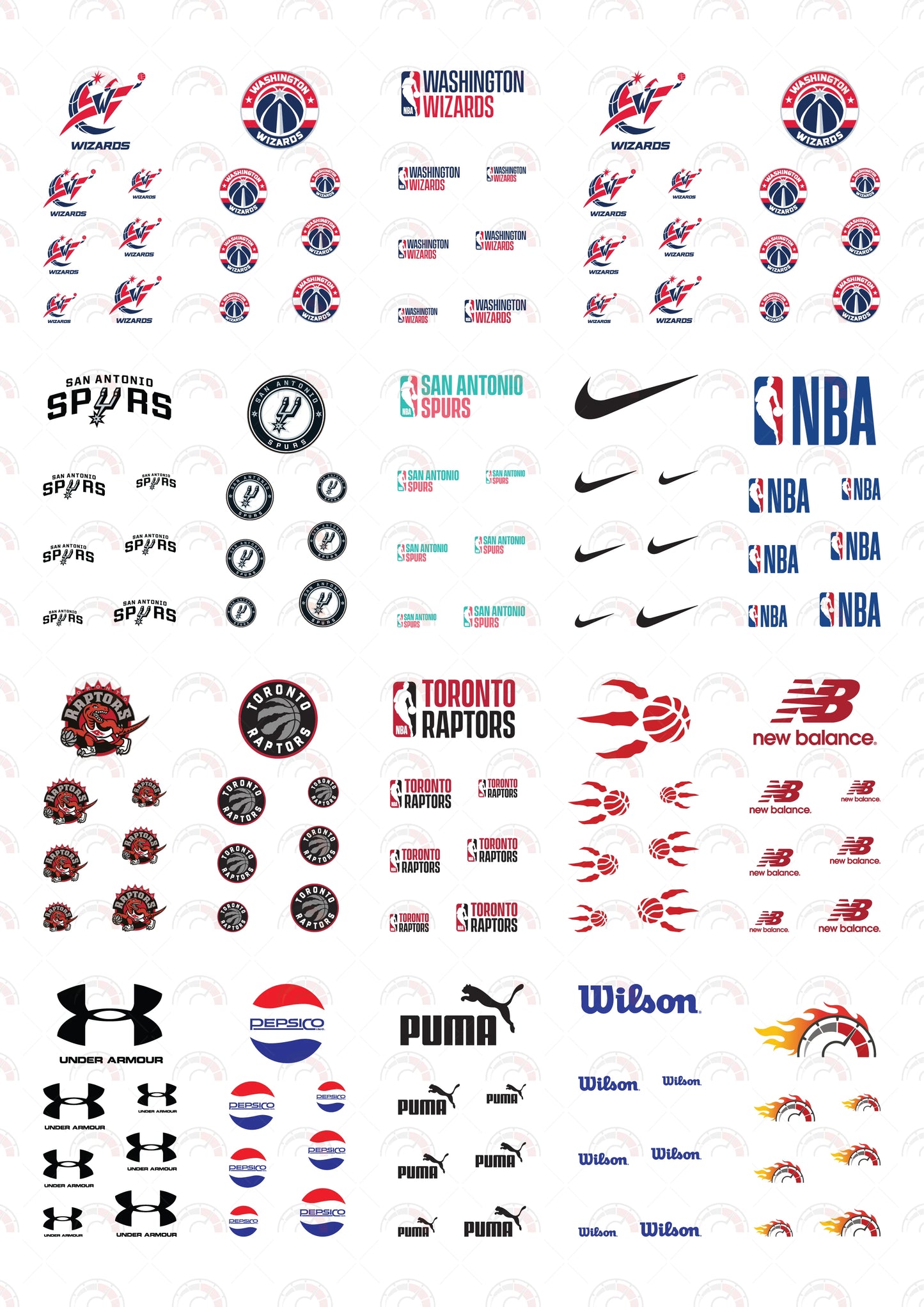 Washington Wizards Play Vehicle Decals