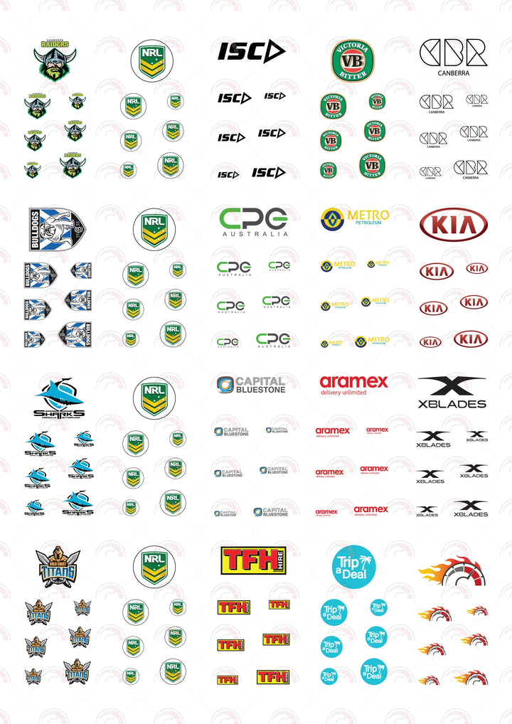 Canberra Raiders Play Vehicle Decals
