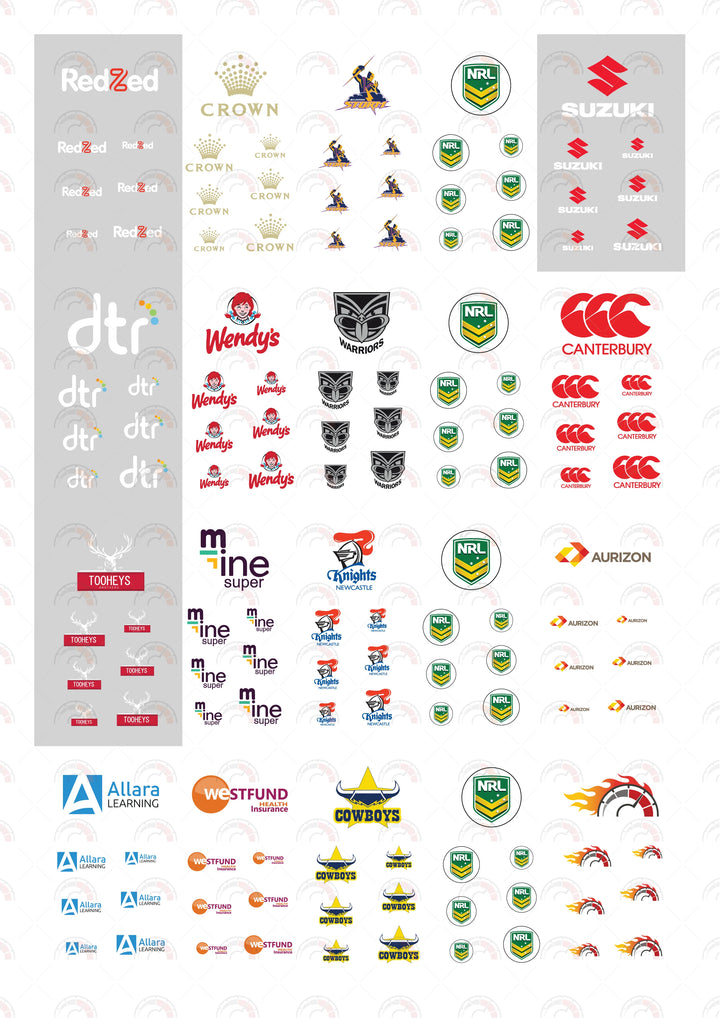 Melbourne Storm model Car Decals