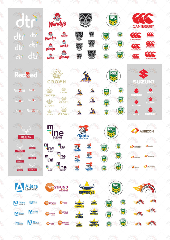 New Zealand Warriors model Car Decals