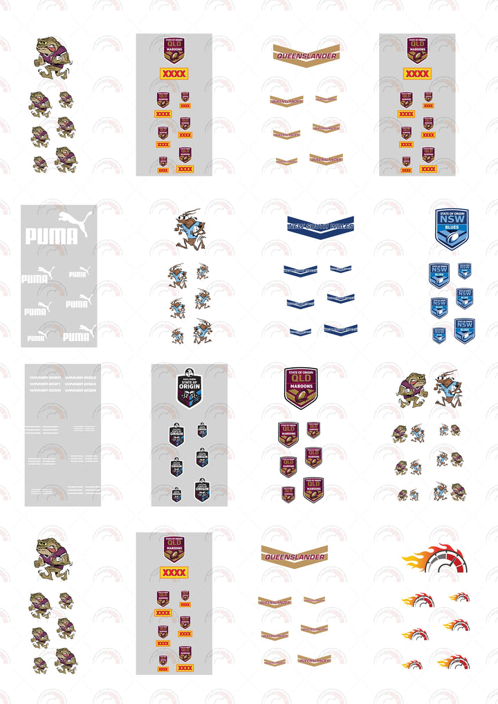 Queensland State of Origin Play Vehicle Decals