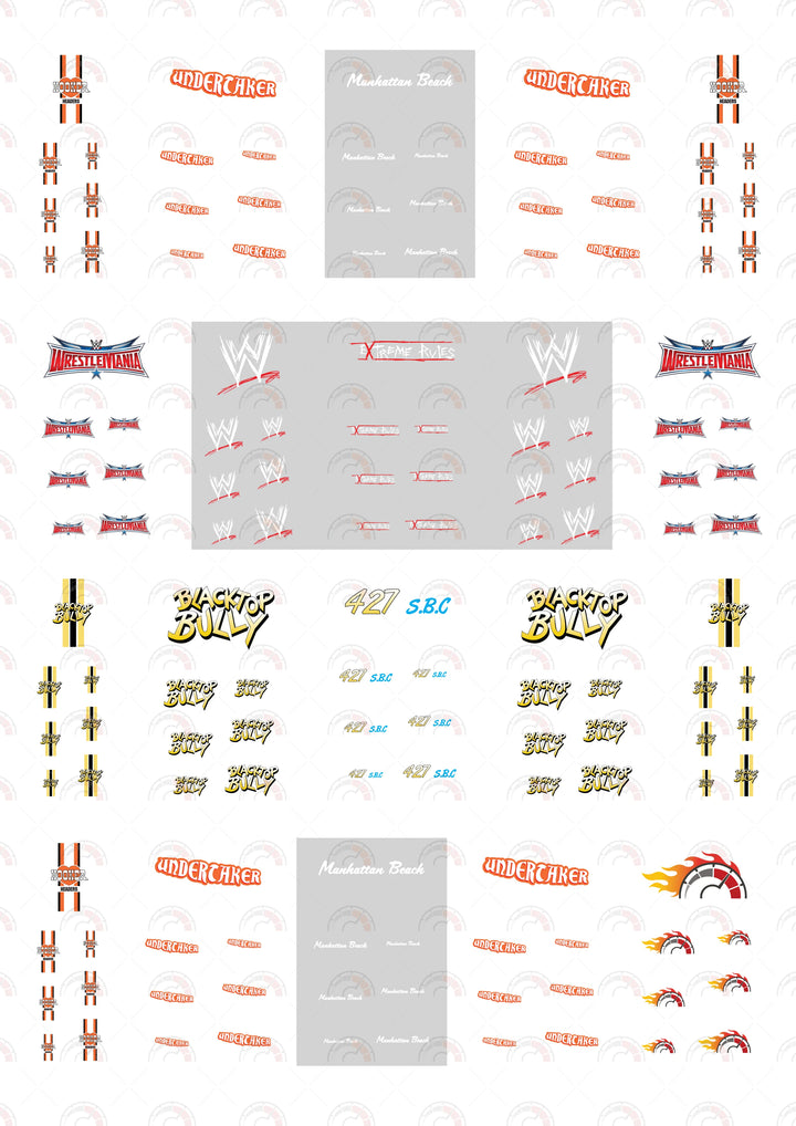 Undertaker Play Vehicle Decals