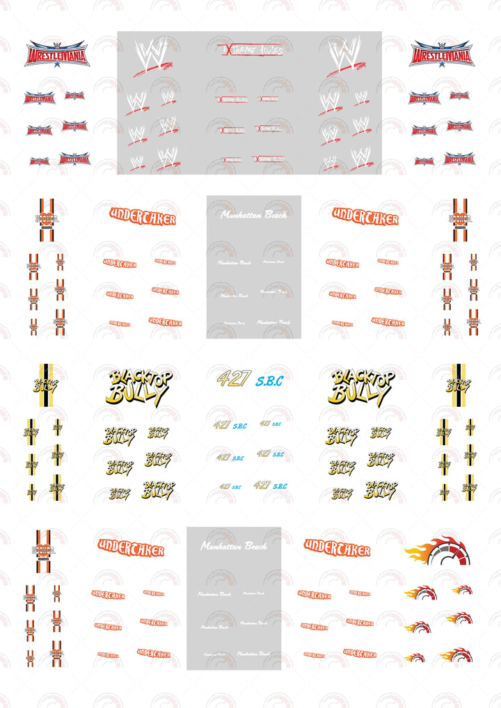 WWE Wrestle Mania Custom Car Decals