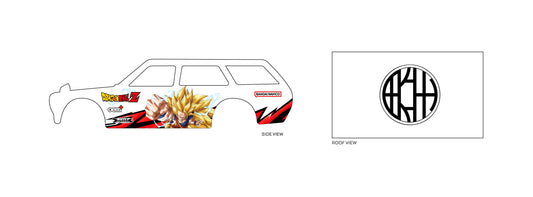 Goku SSJ3 Custom Car Decals