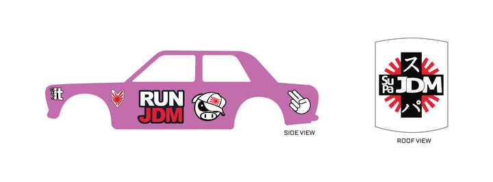 Su Pa JDM model Car Decals