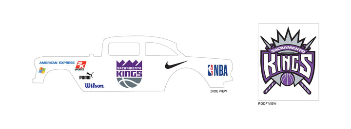 Sacramento Kings Toy car Decals