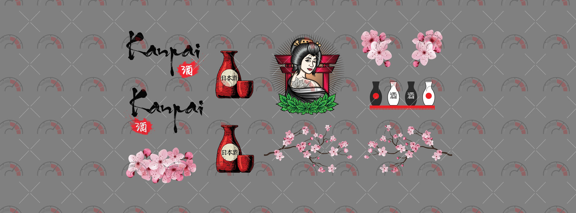Sake 01 B deign decals for toy vehicles