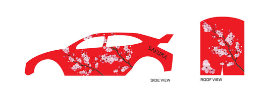 Sakura 03 design Toy Car Sticker