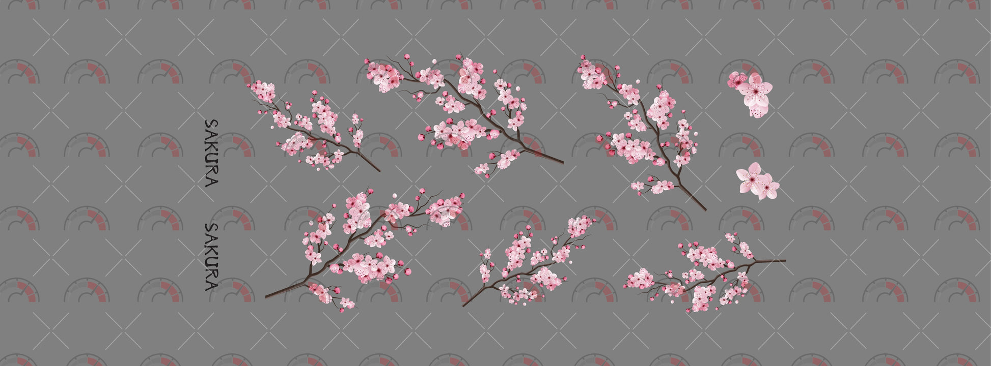 Sakura 03 design Toy Car Sticker