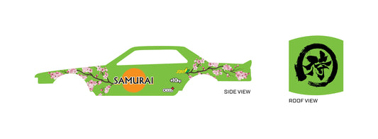 Samurai 01 D decals for model cars