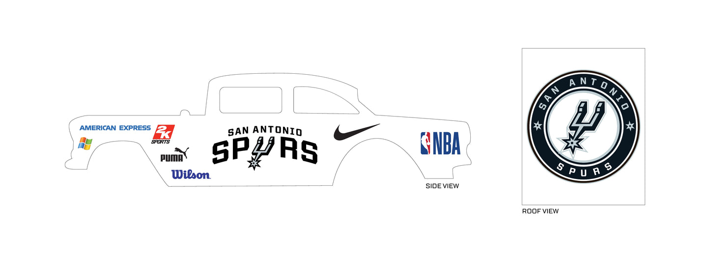 San Antonio Spurs model Car Decals