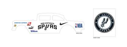 San Antonio Spurs model Car Decals